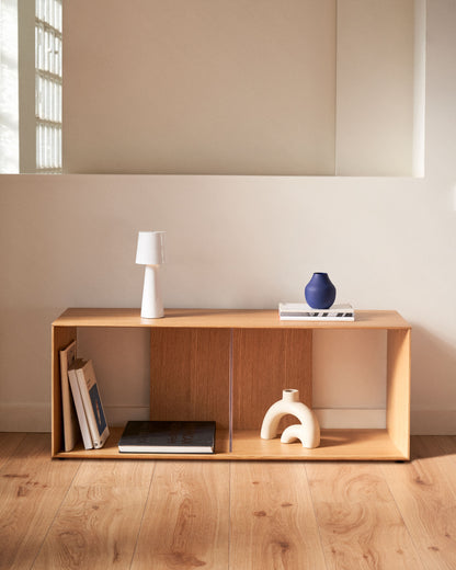 Modulo libreria grande Litto impiallacciato rovere 101 x 38 cm