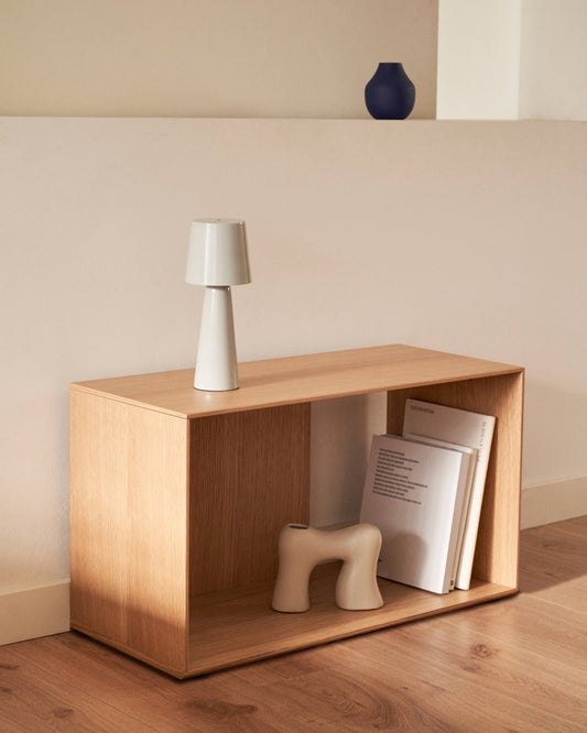 Modulo libreria medio Litto impiallacciato rovere 67 x 38 cm
