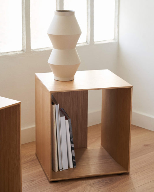 Modulo libreria piccolo Litto impiallacciato rovere 34 x 38 cm