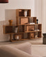 Set Litto di 6 ripiani modulari impiallacciati rovere 168 x 114 cm