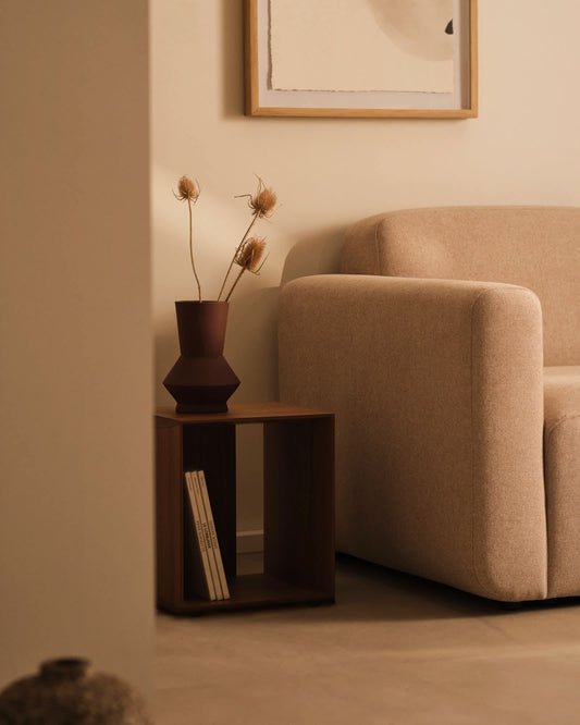 Modulo libreria piccolo Litto impiallacciato noce 34 x 38 cm