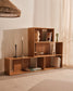 Set Litto di 4 ripiani modulari impiallacciati rovere 168 x 76 cm