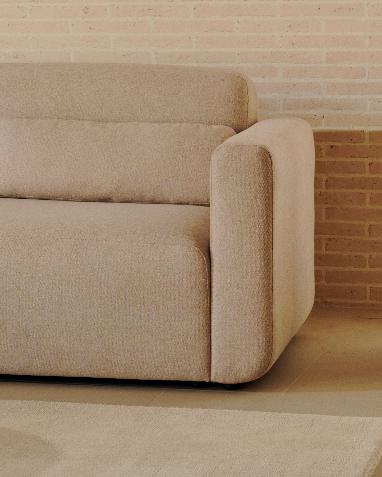 Divano modulare Neom 2 posti beige 188 cm