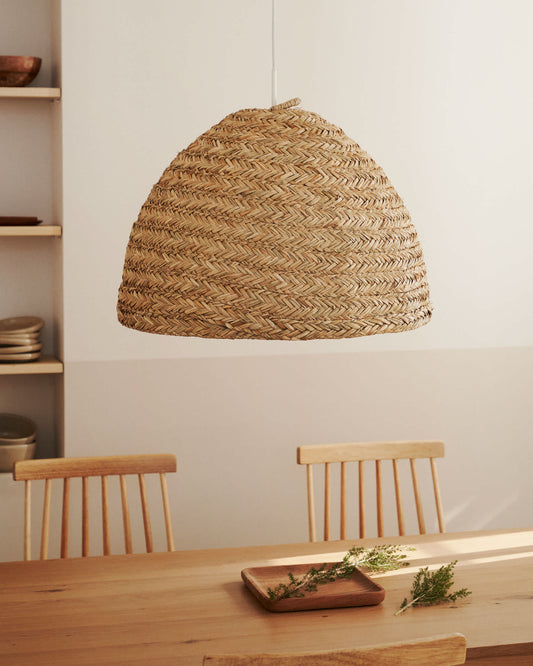 Paralume per lampada da soffitto Fonteta in fibre naturali finitura naturale Ø 60 cm