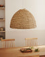 Paralume per lampada da soffitto Fonteta in fibre naturali finitura naturale Ø 60 cm