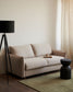 Divano letto Carlota 2 posti in ciniglia beige 185 cm