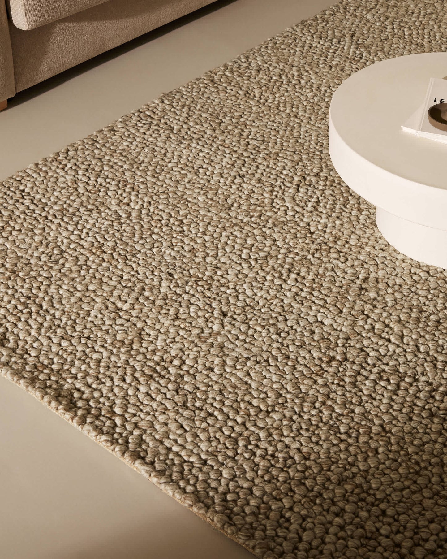 Tappeto Lubrin in lana grigio 200 x 300 cm