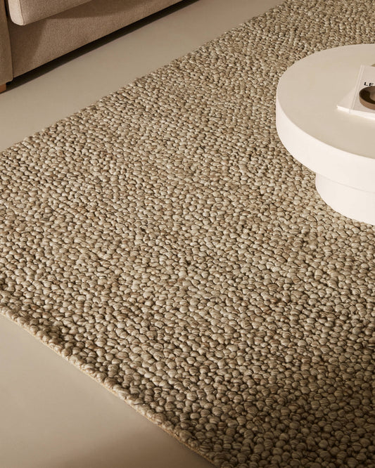 Tappeto Lubrin in lana grigio 200 x 300 cm