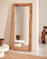 Specchio Maden di legno con finitura naturale 80 x 180 cm