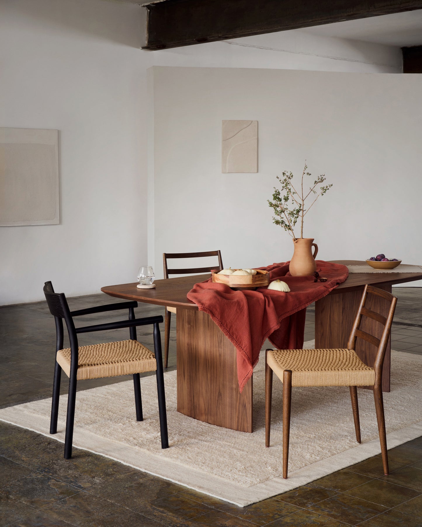 Tavolo Litto con impiallacciatura di noce 240 x 100 cm