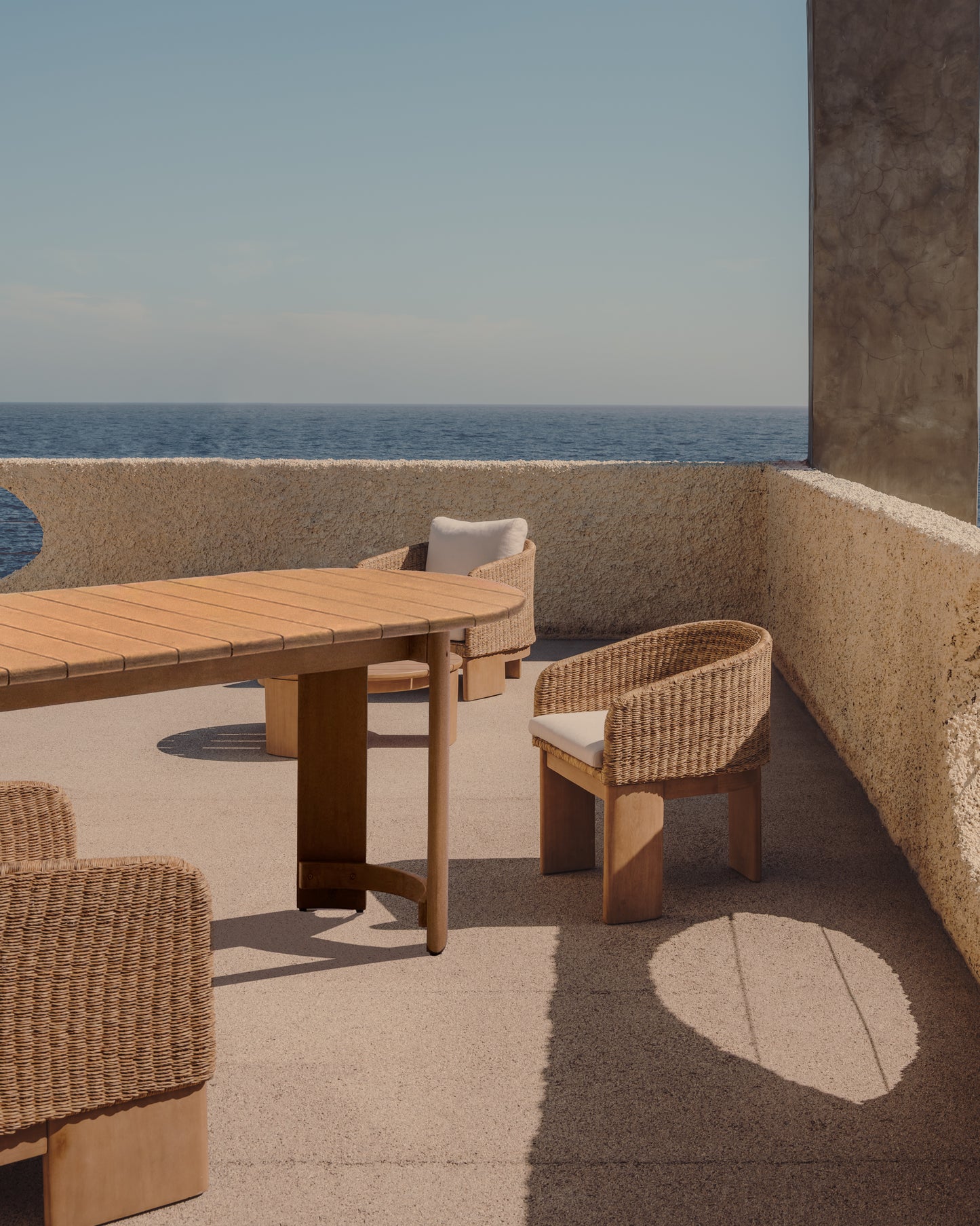 Tavolo  Xoriguer in legno massiccio di eucalipto 280 x 110 cm