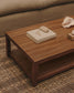 Tavolino da salotto Sashi in legno massiccio di teak 150 x 70 cm