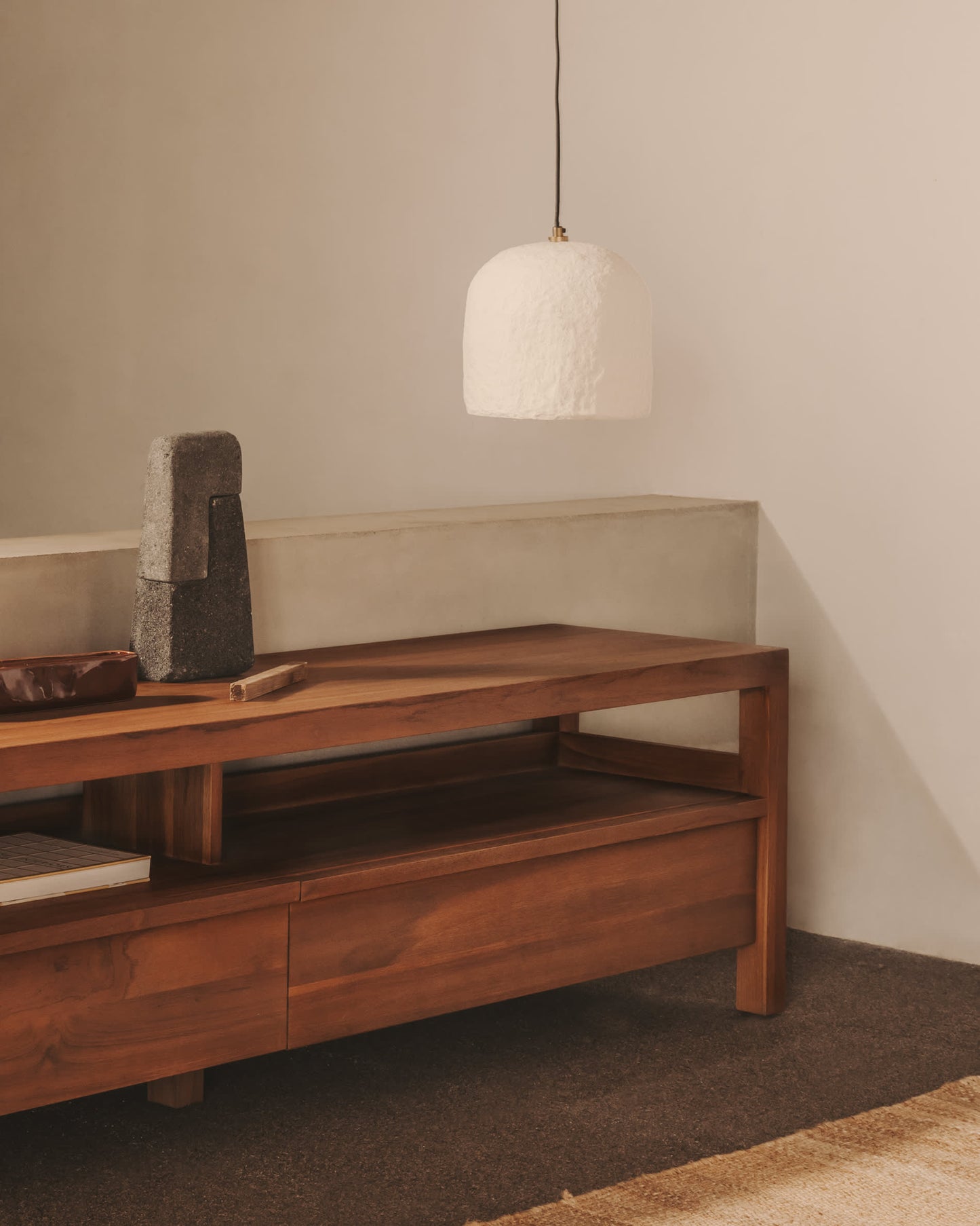 Lampada da soffitto Calvia in cartapesta bianca Ø 25 cm