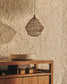 Lampada da soffitto Sarraco in metallo dorato Ø 30 cm