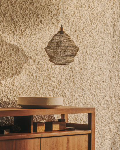 Lampada da soffitto Sarraco in metallo dorato Ø 30 cm