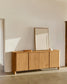Quadro Sefri bianco con forme geometriche rette 60 x 90 cm