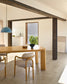 Tavolo allungabile Jondal in legno massiccio e impiallacciatura in rovere 200 (280) cm