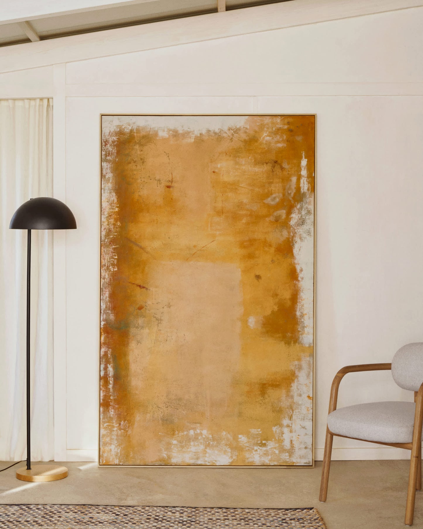 Quadro astratto Selnar giallo 200 x 120 cm