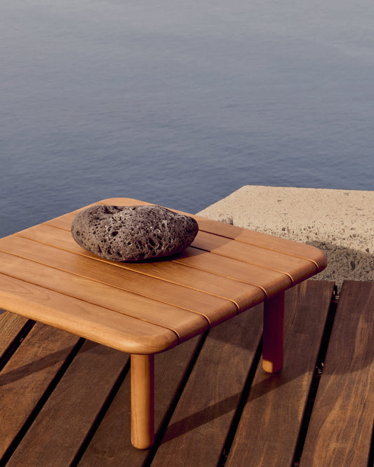 Tavolino da salotto Turqueta in legno massiccio di teak 70 x 70 cm