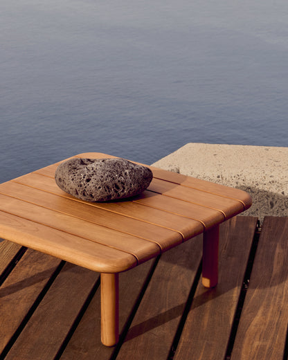 Tavolino da salotto Turqueta in legno massiccio di teak 70 x 70 cm
