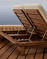 Lettino doppio Turqueta in legno massiccio di teak
