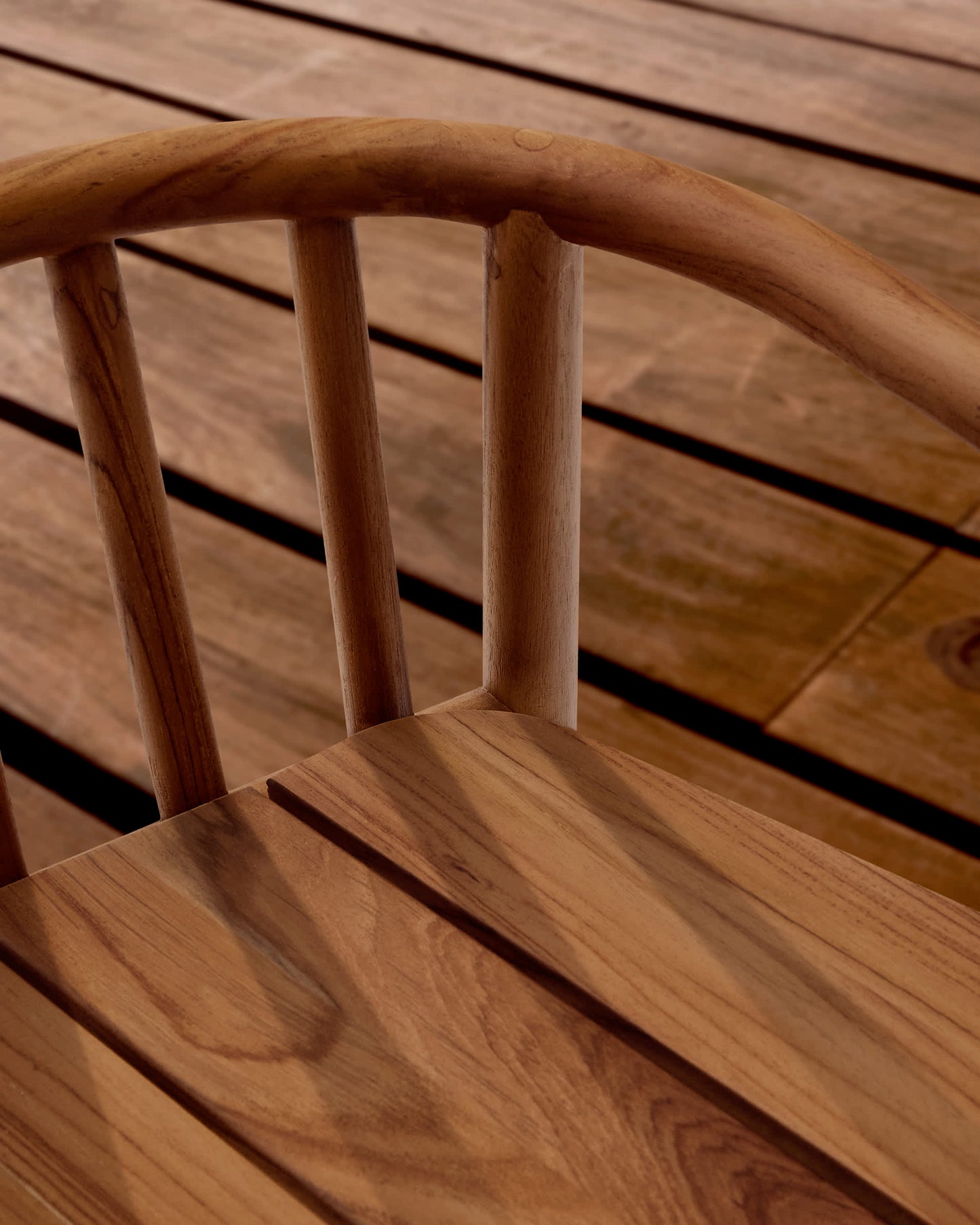 Sgabello da esterno Turqueta in legno massiccio di teak FSC al 100%, altezza 65 cm