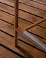 Sgabello da esterno Turqueta in legno massiccio di teak FSC al 100%, altezza 65 cm