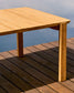 Tavolo Icaro in legno massiccio di teak 280 x 112 cm