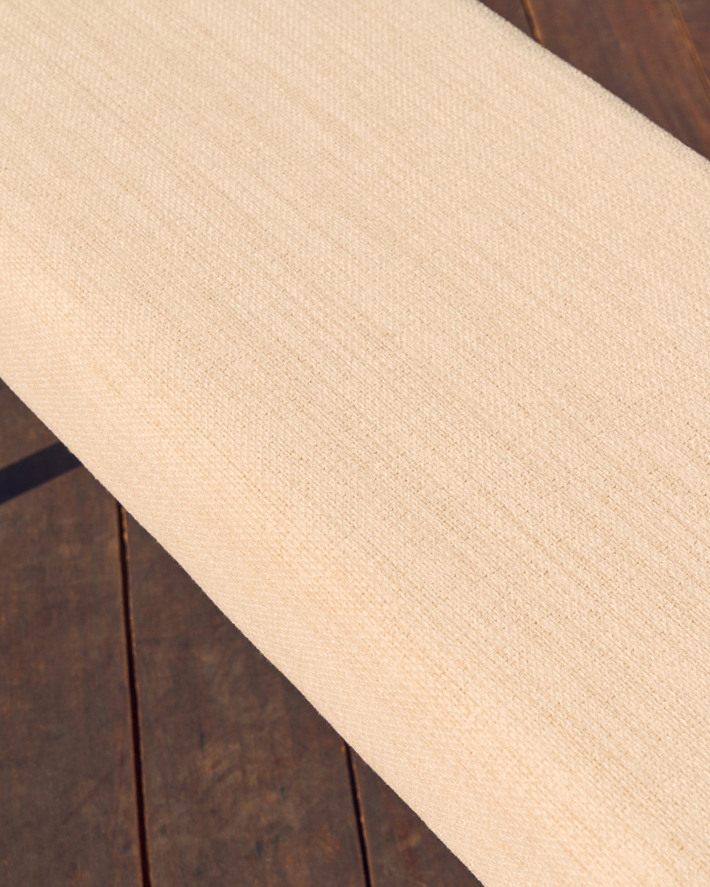 Panca Macaret sfoderabile legno massiccio di rovere finitura in noce 120 cm