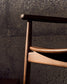 Sedia Fondes in legno massiccio di rovere con finitura in noce FSC Mix Credit
