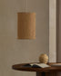 Paralume per lampada da soffitto Mariela in lino con finitura in beige Ø 40 x 60 cm