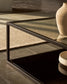 Tavolino quadrato Blackhill 80 x 80 cm nero