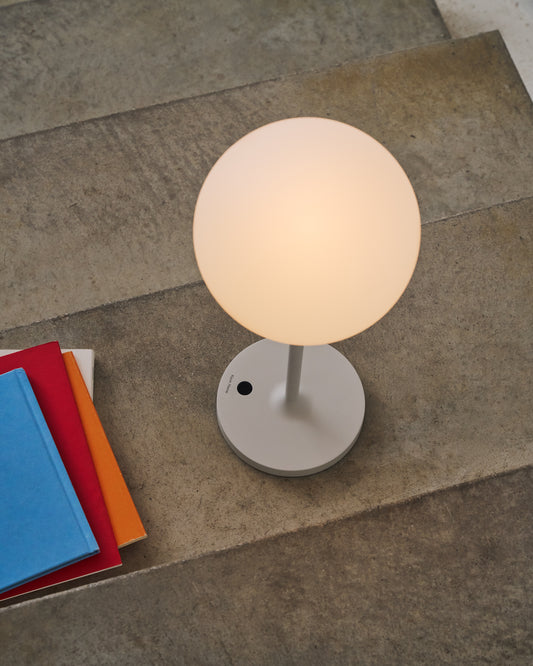 Lampada da tavolo da esterno Dinesh in allumium grigio 40 cm