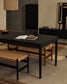 Tavolo allungabile Lenon in impiallacciatura e legno massello di rovere nero 160(200)x90 cm