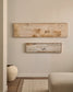 Quadro astratto Silpa beige scuro 182 x 47 cm