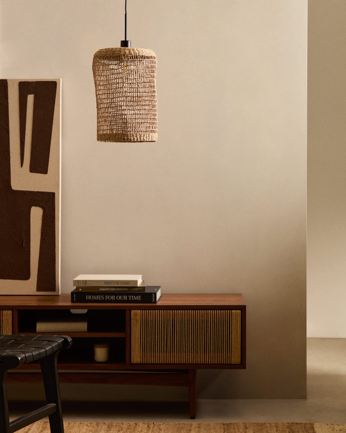Paralume per lampada da soffitto Laiar in rattan con finitura naturale Ø 27 cm