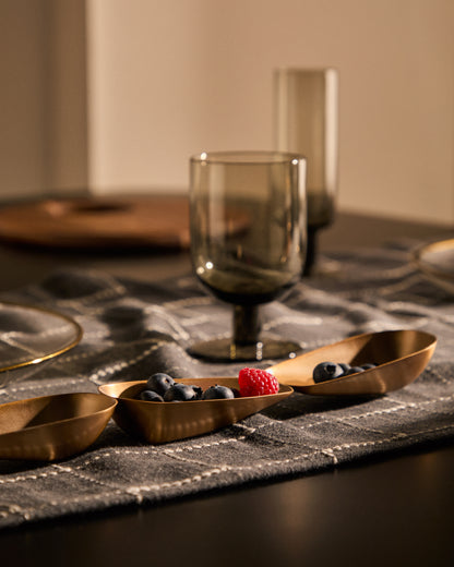 Piatti Aruc uniti in acciaio inossidabile dorato