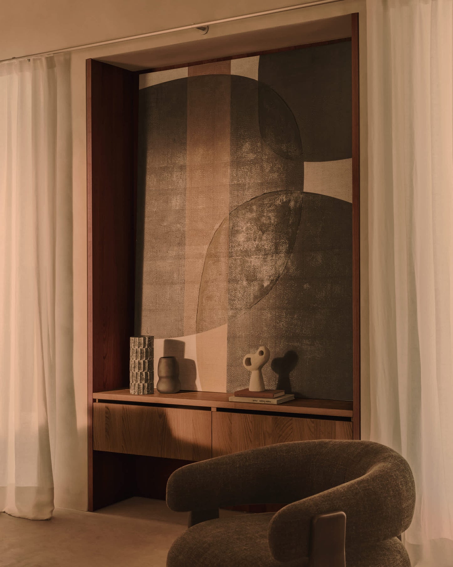Quadro Tonol marrone 180 x 140 cm