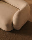 Divano modulare Martina 2 posti con chaise longue a sinistra ciniglia écru 230 cm