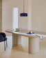 Lampada a soffitto Reig di vetro blu Ø 38 cm