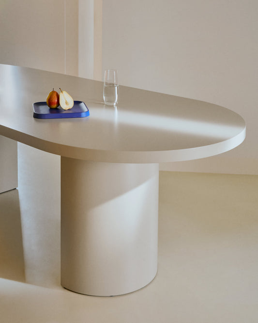 Tavolo Nealy MDF laccato con finitura écru 200 x 100 cm