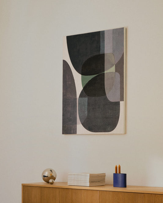 Quadro Nemsa blu e verde 100 x 80 cm