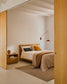 Comodino Helvine 1 cassetto impiallacciatura in rovere 60 x 52 cm