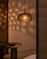 Lampada a soffitto Balma di vetro marrone Ø 40 cm