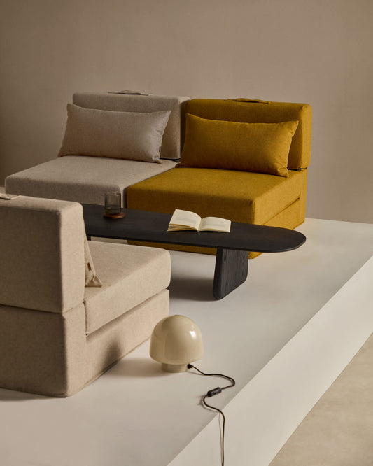 Pouf letto convertibile Arty mostarda 70 x 89 (200) cm