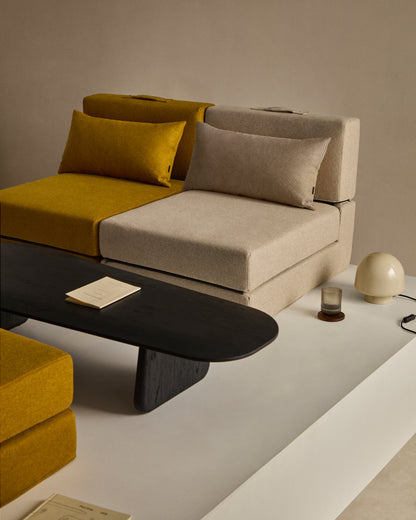 Pouf letto convertibile Arty beige 70 x 89 (200) cm