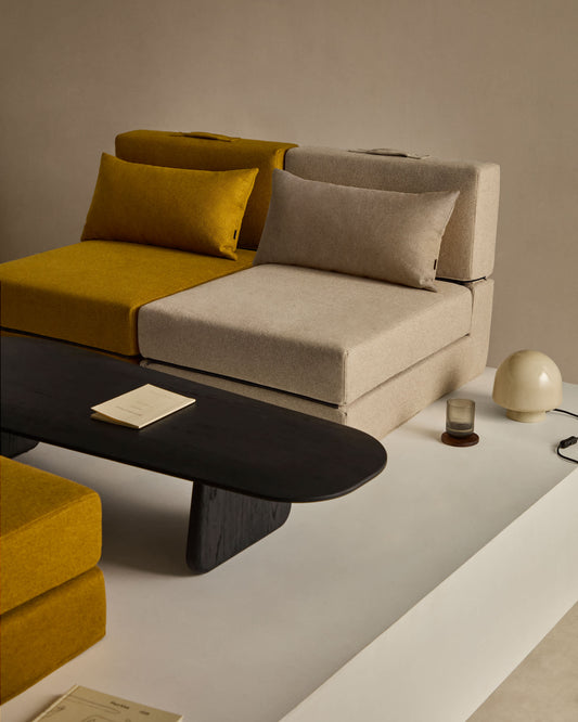 Pouf letto convertibile Arty beige 70 x 89 (200) cm