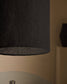Paralume per lampada da soffitto Mariela in lino con finitura in nero Ø 40 x 60 cm