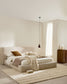 Letto sfoderabile Block beige per materasso 180 x 200 cm