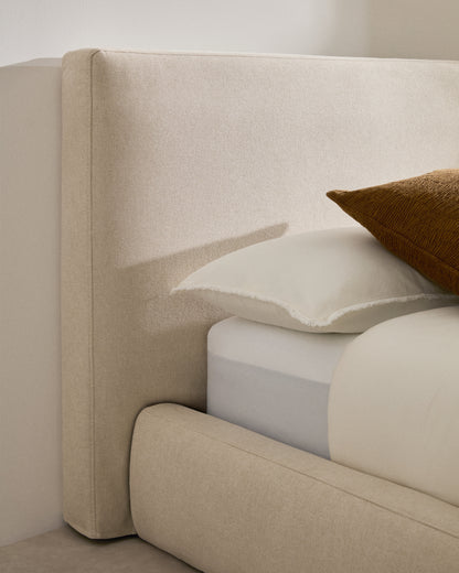 Letto sfoderabile Blok écru per materasso 90 x 200 cm